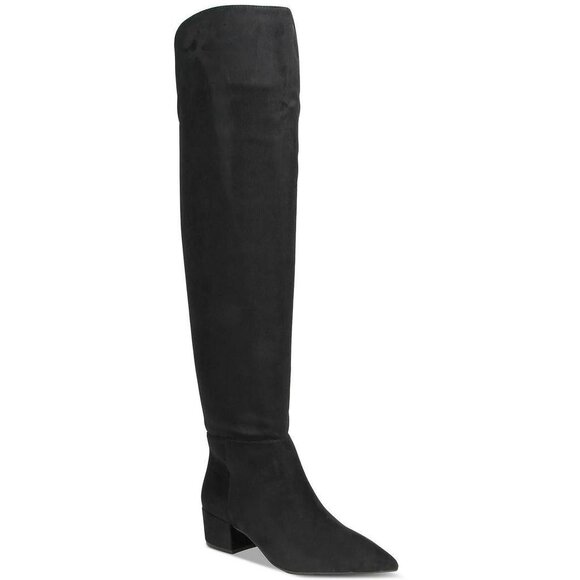 On 34th Gabriella Womens Black Faux Suede Knee-High Boots Sz 6.5 MSRP $129.50 - Picture 1 of 3